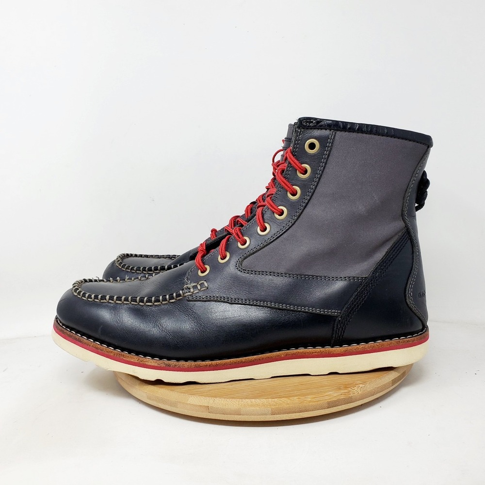 Timberland Abington Haley Boots Mens 9.5 W WIDE Leather Lace Up Vibram Shoes